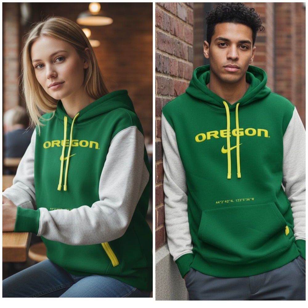 Oregon‎ Ducks by Nike Pullover Hoodie Unisex
